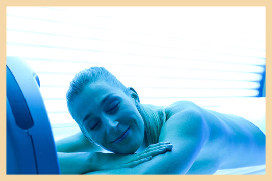Image of women having sunbed