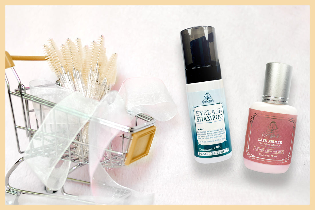 Essentials Application products for Lash Extentions pre treatment