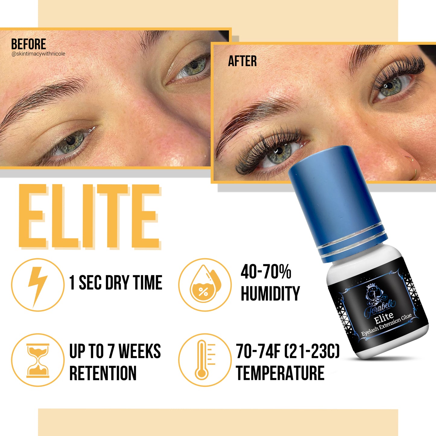 Lash glue adhesive