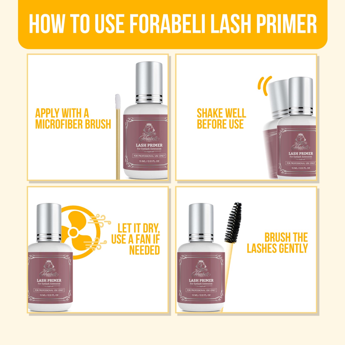 Lash Primer 15ml For Eyelash Extensions