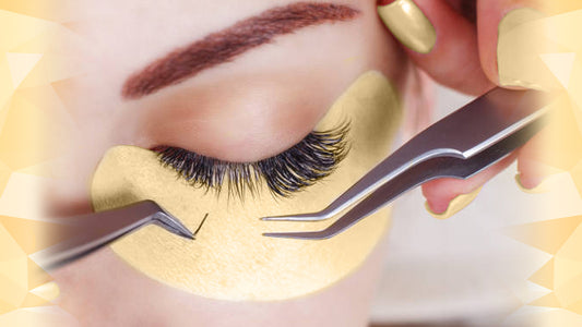  Image of a woman availing eyelash extensions