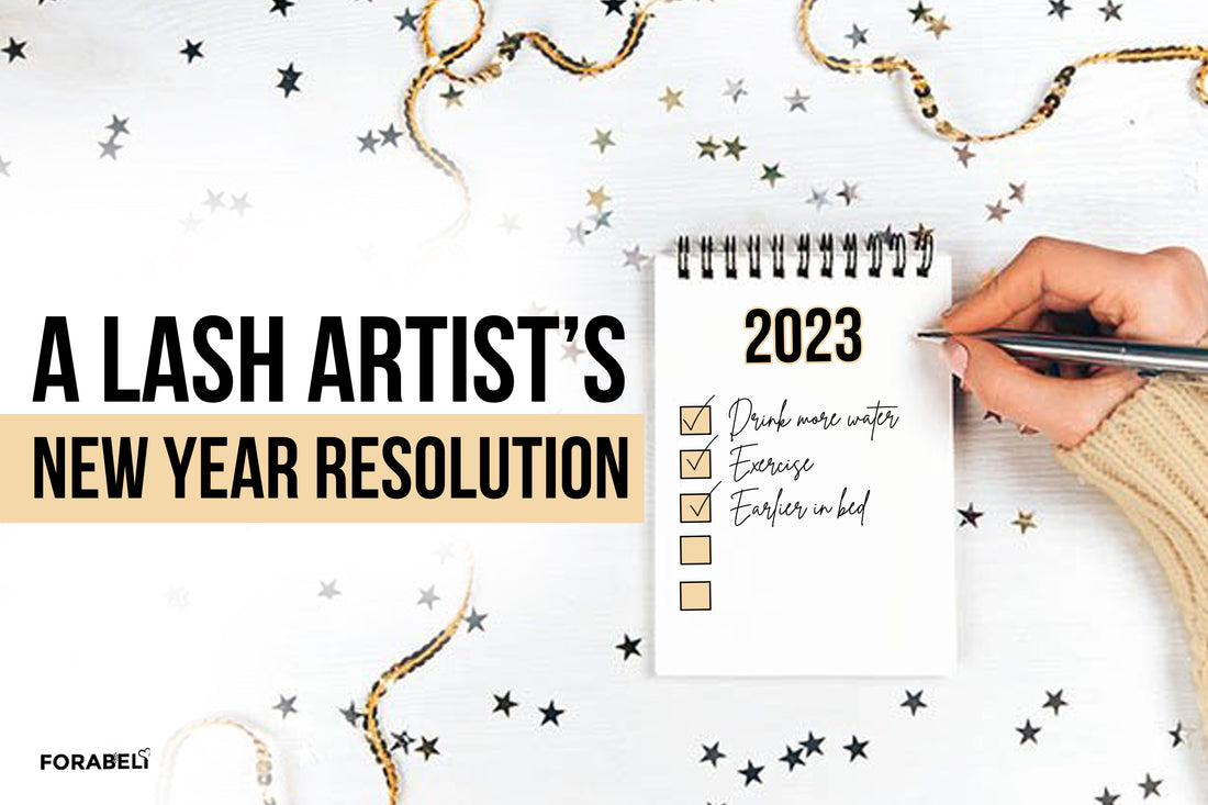 A lash artist's new year resolution