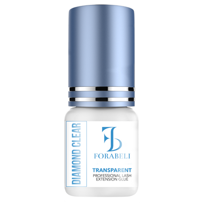 Diamond Clear Eyelash Extension Glue – 2–3s Dry Time, 6-Week Retention, Waterproof, Transparent