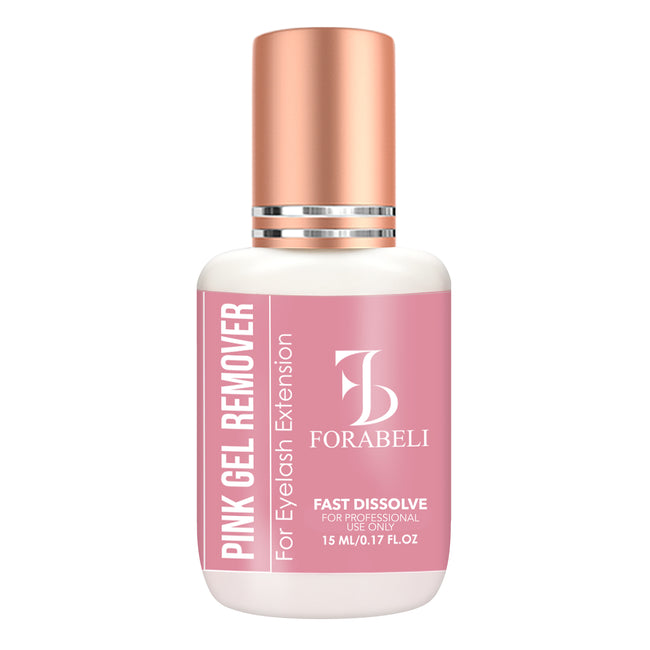 Forabeli Pink Gel Remover bottle with copper-colored cap