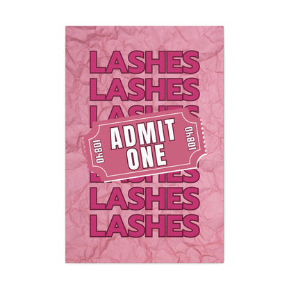 Canvas Gallery Wraps | LASHES ADMIT ONE