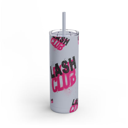 Lash Code | What happens in the salon stays in the salon | Tumbler with Straw | Stainless Steel Tumbler | Skinny Tumbler hot & cold drinks | Tumbler with all around print | Skinny Matte Tumbler, 20oz