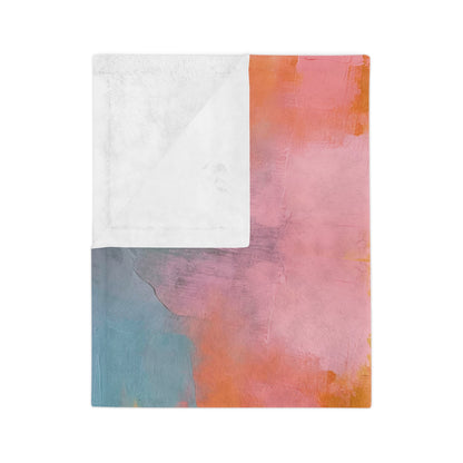 Abstract Oil Painting Patterns | Velveteen Microfiber Blanket