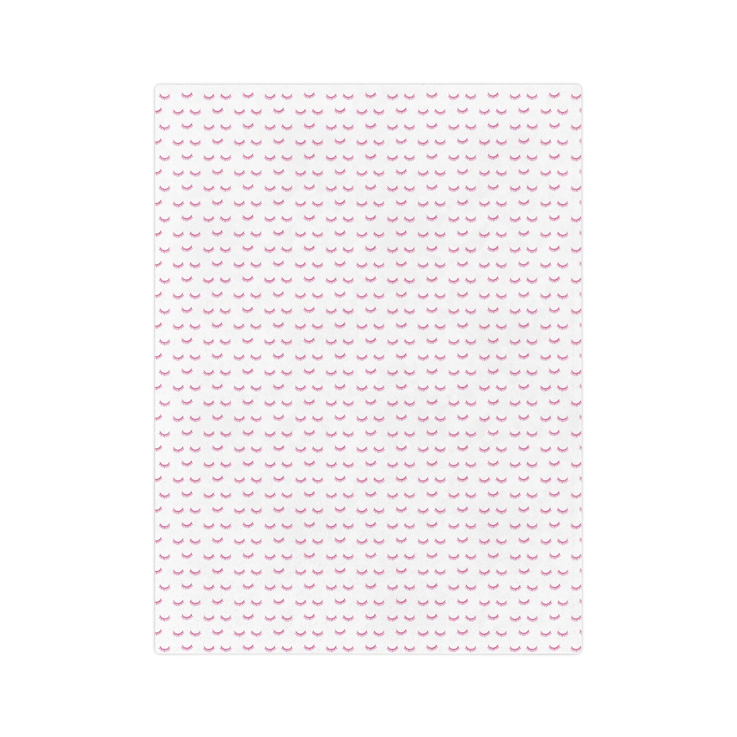 Pink Eyelash Patterns | Velveteen Microfiber Blanket