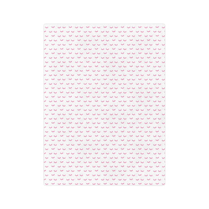 Pink Eyelash Patterns | Velveteen Microfiber Blanket