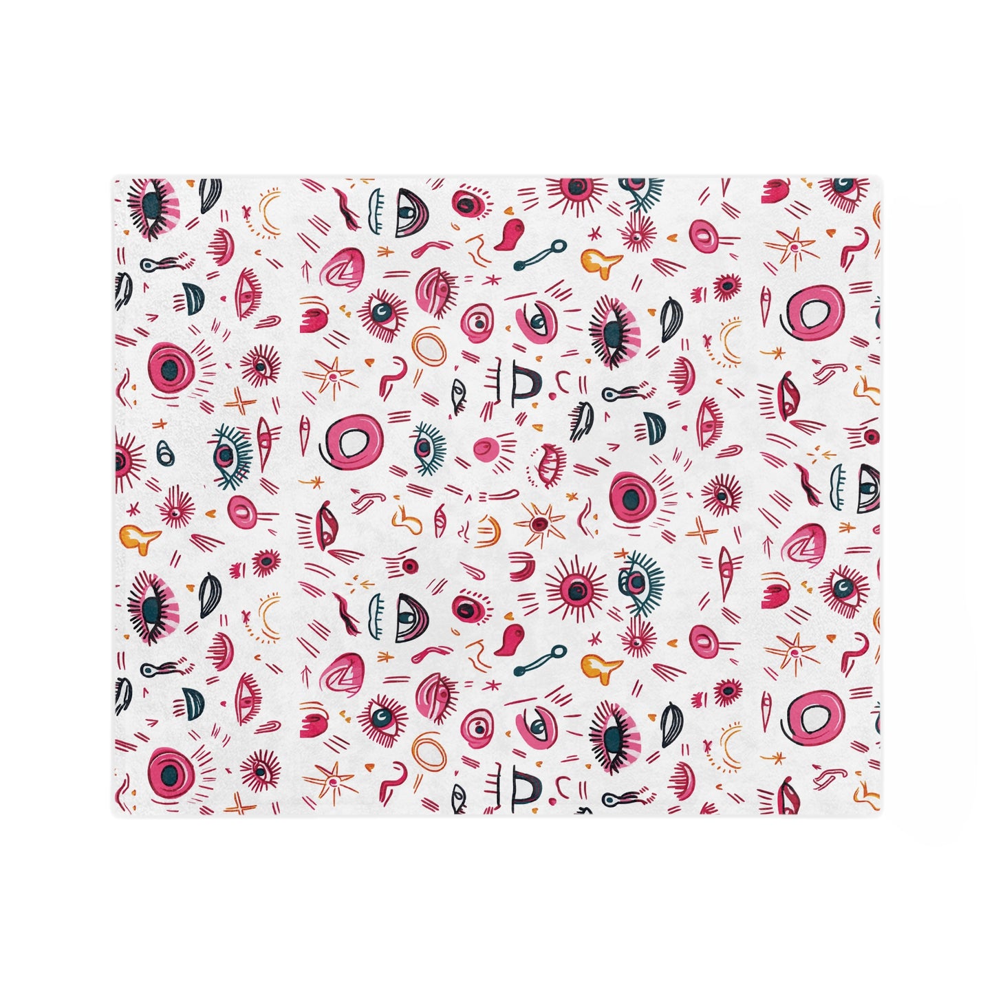 Abstract Eyes | Velveteen Microfiber Blanket