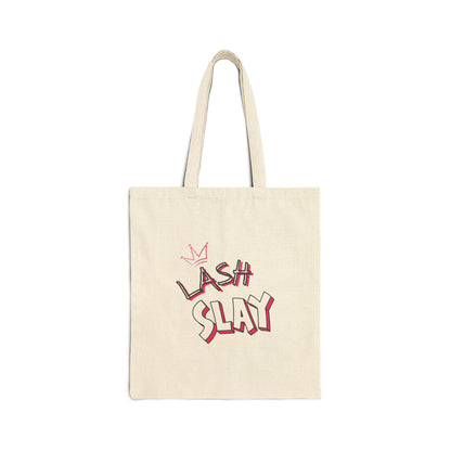 Cotton Canvas Tote Bag | Lash Slay sac fourre-tout | Lash Extensions | Lashes | Reusasble Bag | Black Tote Bag | White Tote Bag