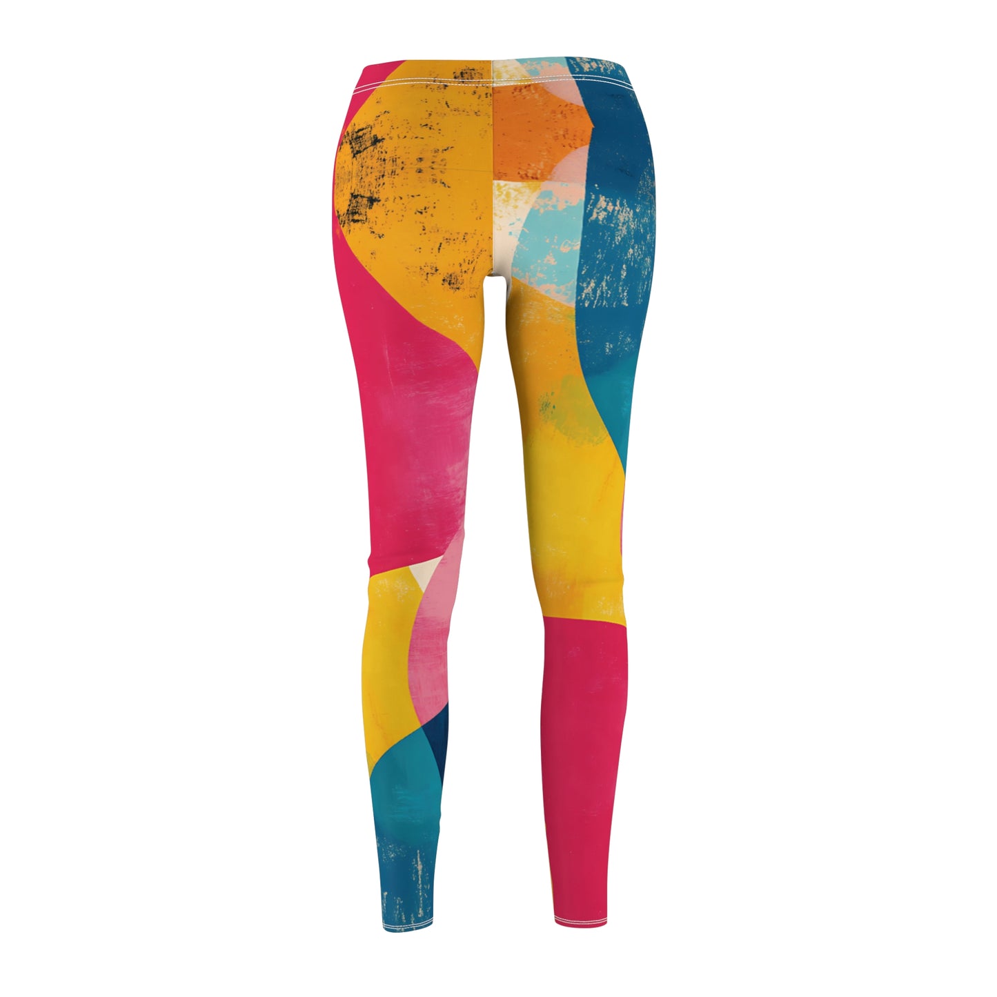 Abstract Pastel Patterns | Women's Cut & Sew Casual Leggings (AOP)