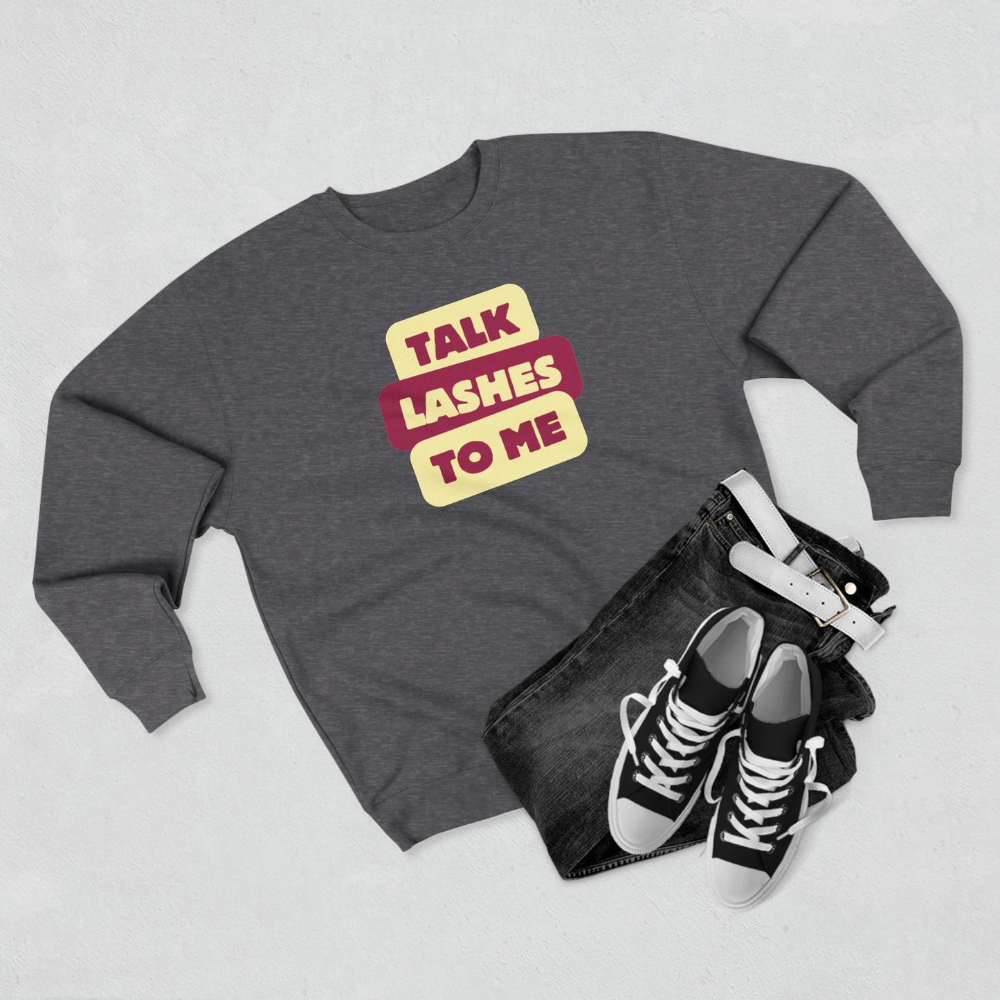 Talk Lashes To Me | Unisex Crewneck Sweatshirt