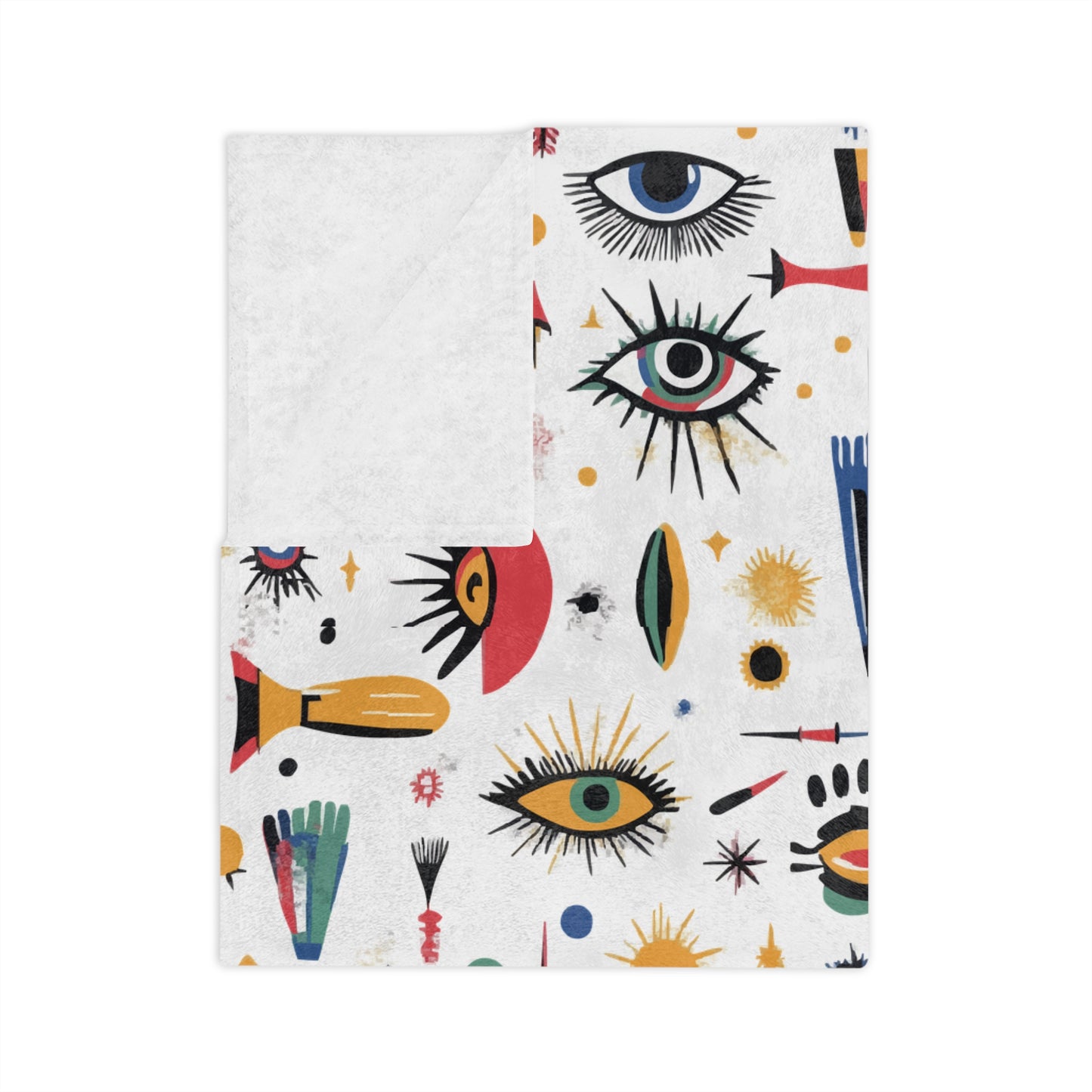 Abstract Eyelash tools | Velveteen Microfiber Blanket