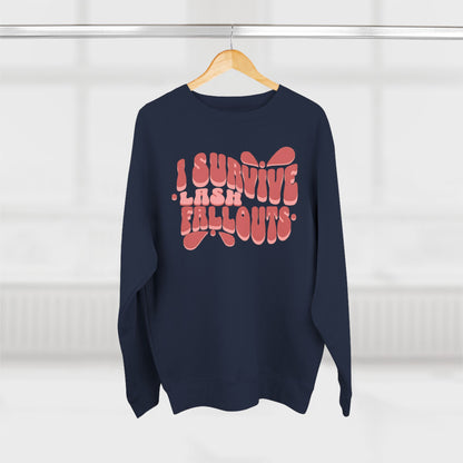 I survive lash fallouts | Unisex Crewneck Sweatshirt