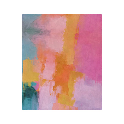 Abstract Oil Painting Patterns | Velveteen Microfiber Blanket