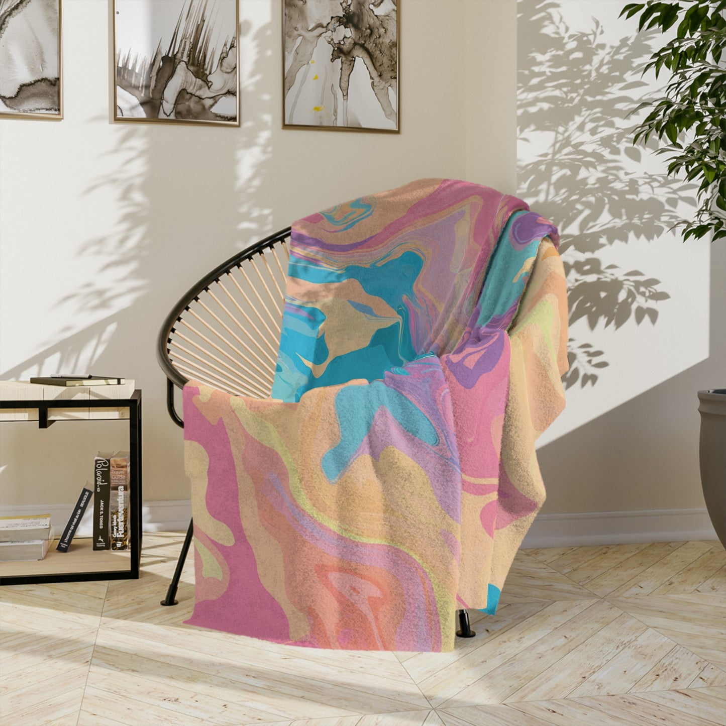 Abstract Pastel Patterns | Velveteen Microfiber Blanket