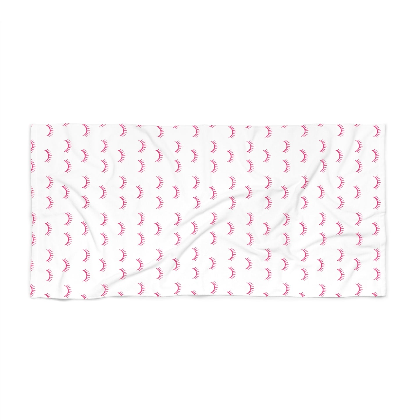 Eyelash Pink Pattern | Beach Towel