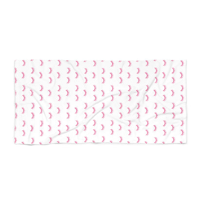 Eyelash Pink Pattern | Beach Towel