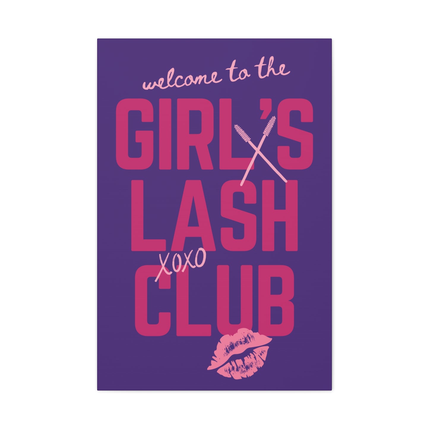 Canvas Gallery Wraps | Welcome to the Girl's Lash Club