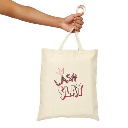 Cotton Canvas Tote Bag | Lash Slay sac fourre-tout | Lash Extensions | Lashes | Reusasble Bag | Black Tote Bag | White Tote Bag