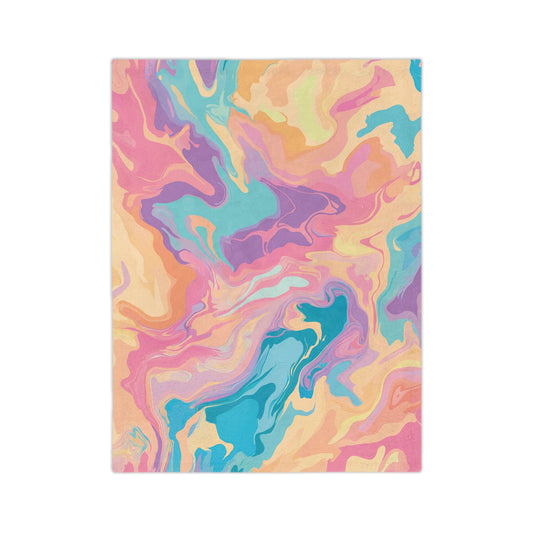 Abstract Pastel Patterns | Velveteen Microfiber Blanket