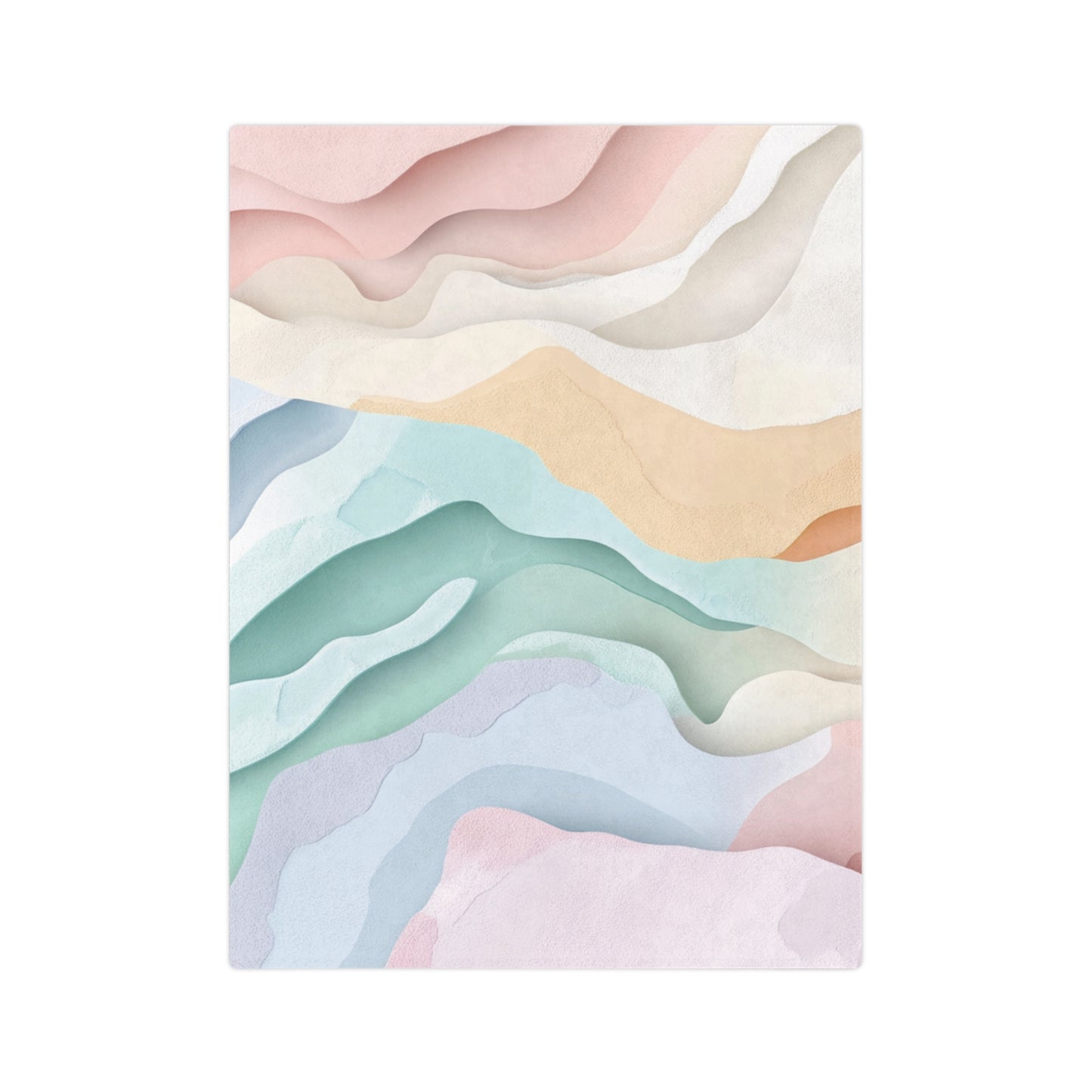 Pastel Cuts | Velveteen Microfiber Blanket