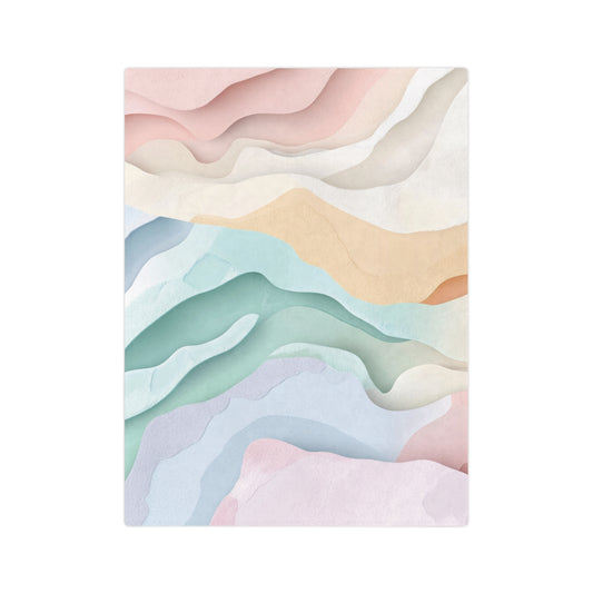 Pastel Cuts | Velveteen Microfiber Blanket