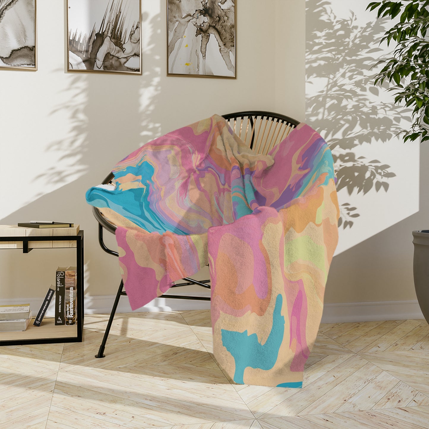 Abstract Pastel Patterns | Velveteen Microfiber Blanket