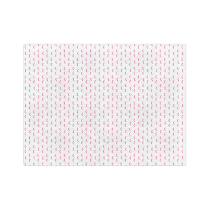 Pink Eyelash Patterns | Velveteen Microfiber Blanket