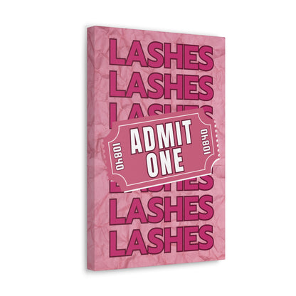 Canvas Gallery Wraps | LASHES ADMIT ONE