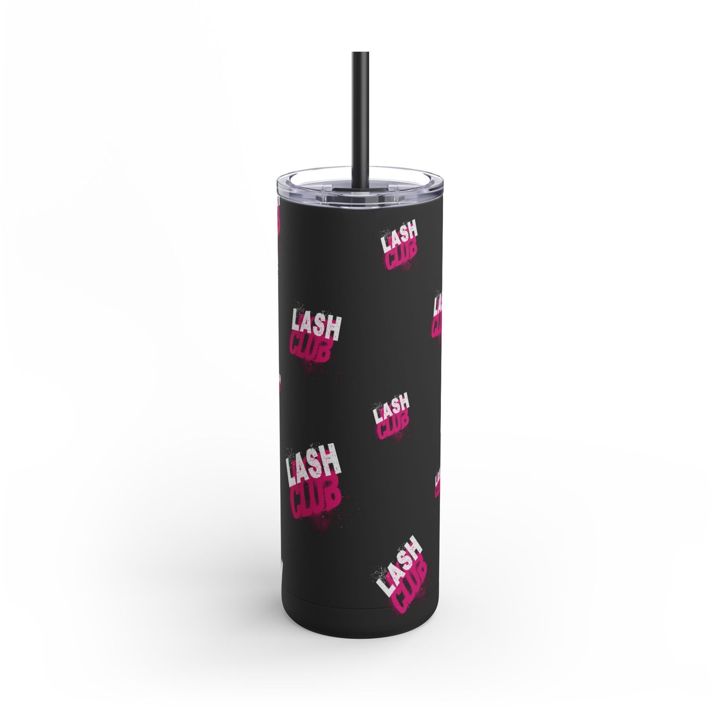 Lash Code | What happens in the salon stays in the salon | Tumbler with Straw | Stainless Steel Tumbler | Skinny Tumbler hot & cold drinks | Tumbler with all around print | Skinny Matte Tumbler, 20oz