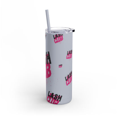 Lash Code | What happens in the salon stays in the salon | Tumbler with Straw | Stainless Steel Tumbler | Skinny Tumbler hot & cold drinks | Tumbler with all around print | Skinny Matte Tumbler, 20oz