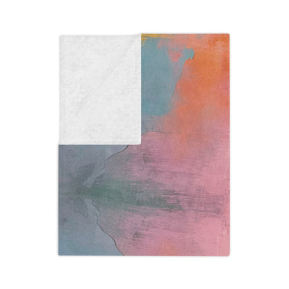 Abstract Oil Painting Patterns | Velveteen Microfiber Blanket