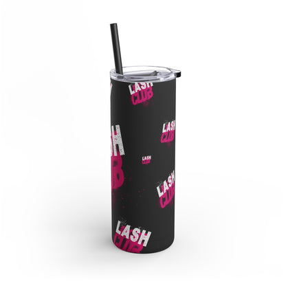 Lash Code | What happens in the salon stays in the salon | Tumbler with Straw | Stainless Steel Tumbler | Skinny Tumbler hot & cold drinks | Tumbler with all around print | Skinny Matte Tumbler, 20oz