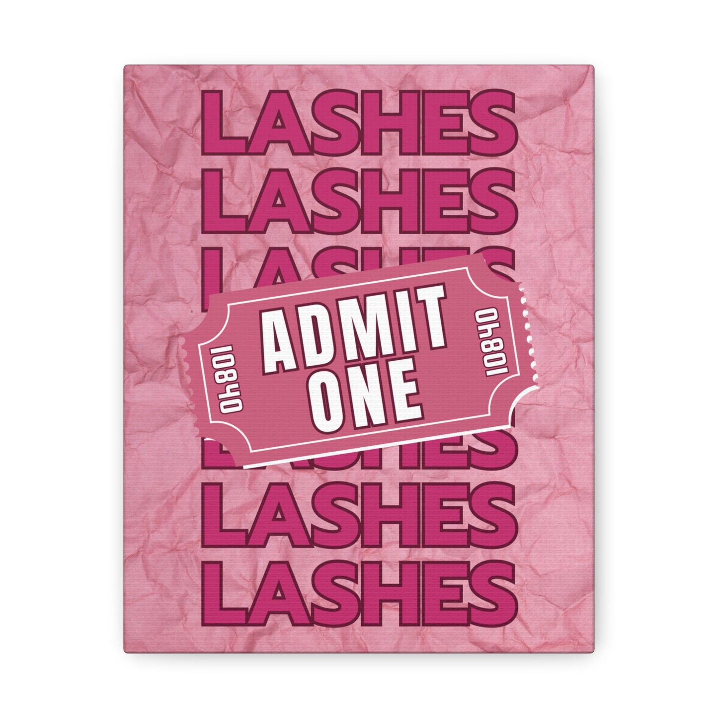 Canvas Gallery Wraps | LASHES ADMIT ONE