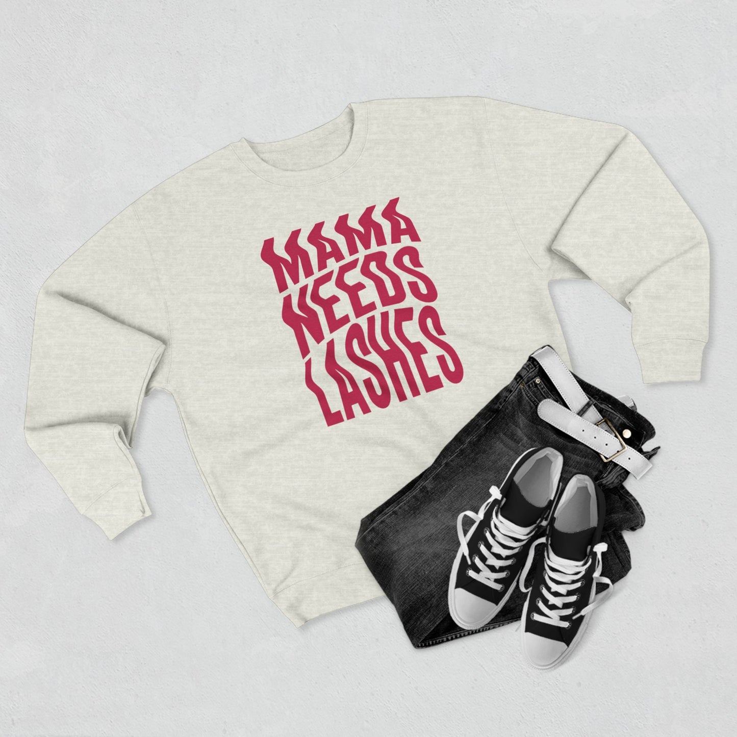 Mama Needs Lashes | Unisex Crewneck Sweatshirt