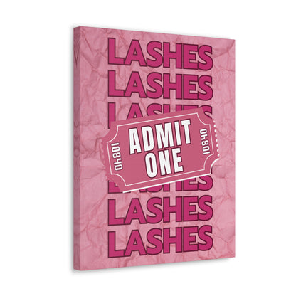 Canvas Gallery Wraps | LASHES ADMIT ONE