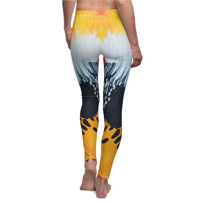 Abstract Acrylic Patterns | Women's Cut & Sew Casual Leggings (AOP)