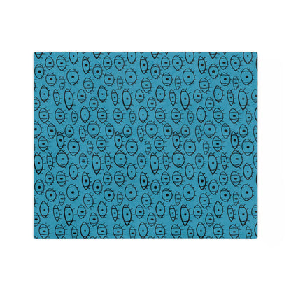 Eye doodles | Velveteen Microfiber Blanket