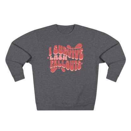 I survive lash fallouts | Unisex Crewneck Sweatshirt