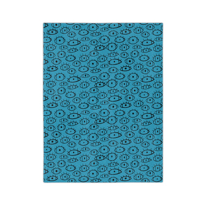 Eye doodles | Velveteen Microfiber Blanket