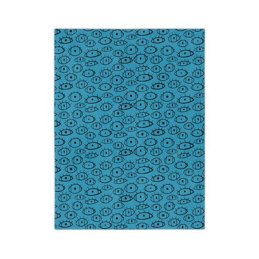 Eye doodles | Velveteen Microfiber Blanket