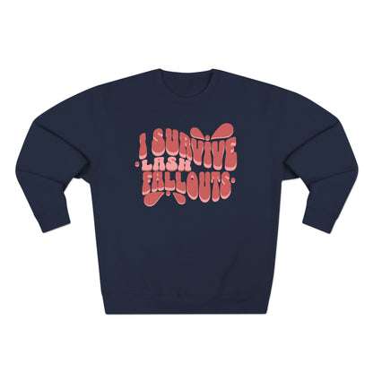 I survive lash fallouts | Unisex Crewneck Sweatshirt