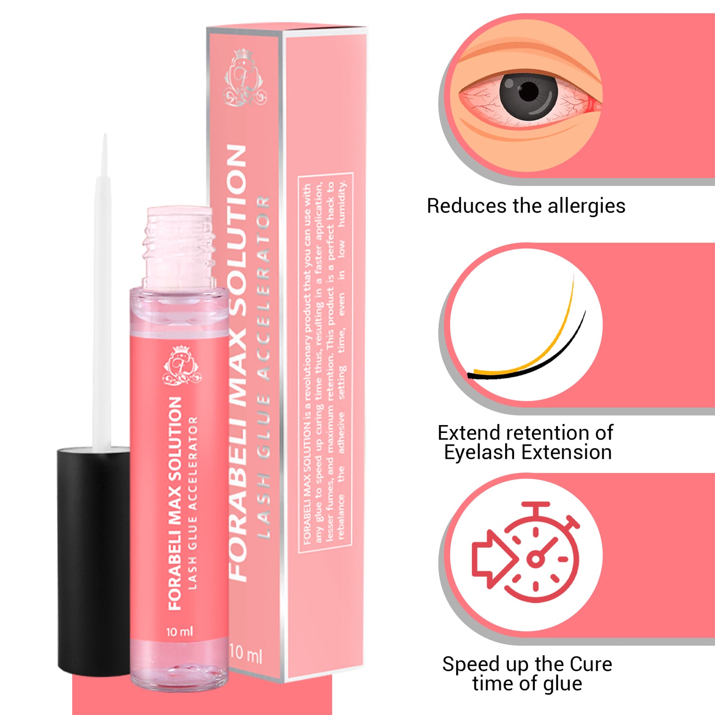 Lash Bonder & Seal - Enhances Retention, Speeds Curing | Forabeli Max Solution