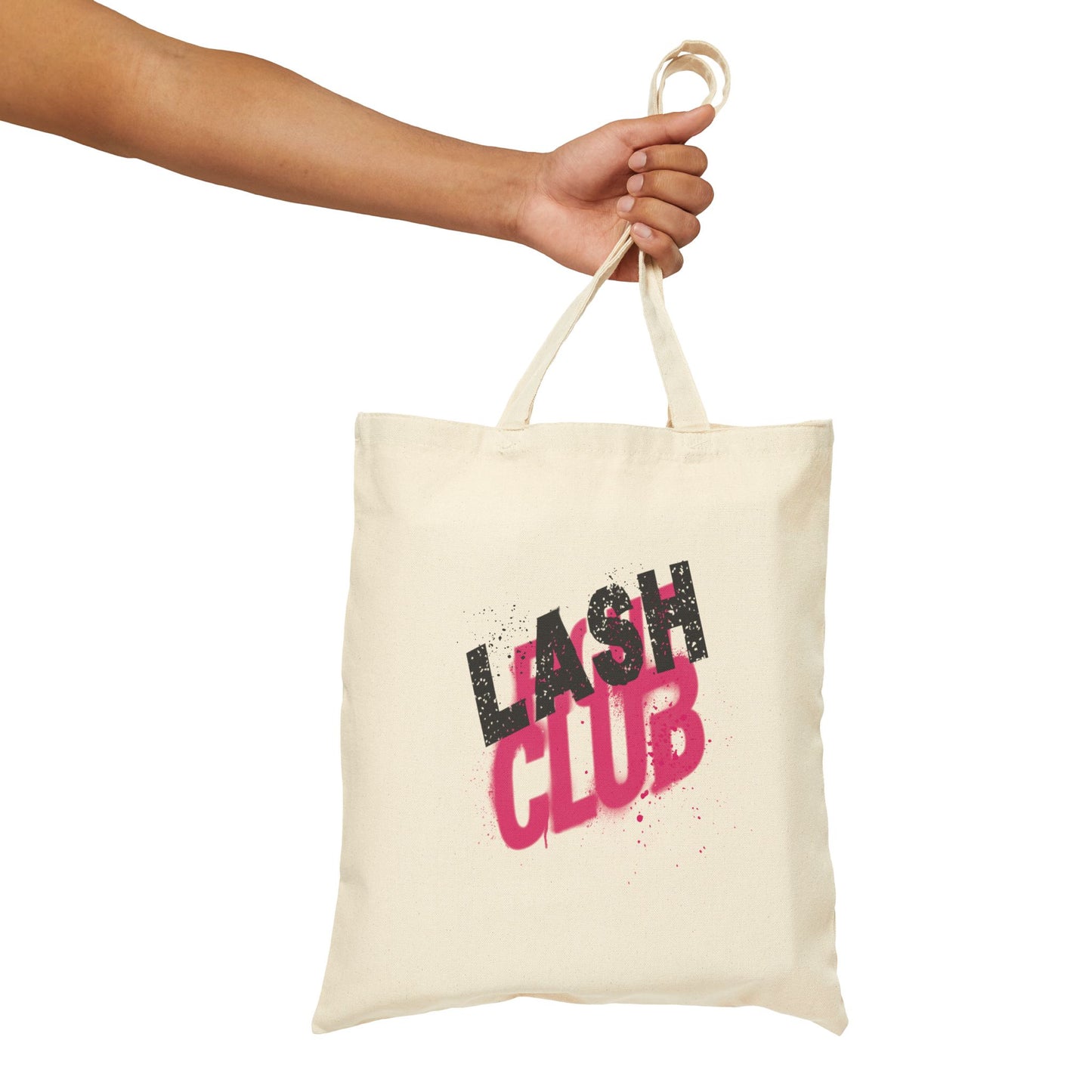 Cotton Canvas Tote Bag | Lash Club Fight Club | sac fourre-tout | Lash Extensions | Reusasble Bag | Black Tote Bag | White Tote Bag