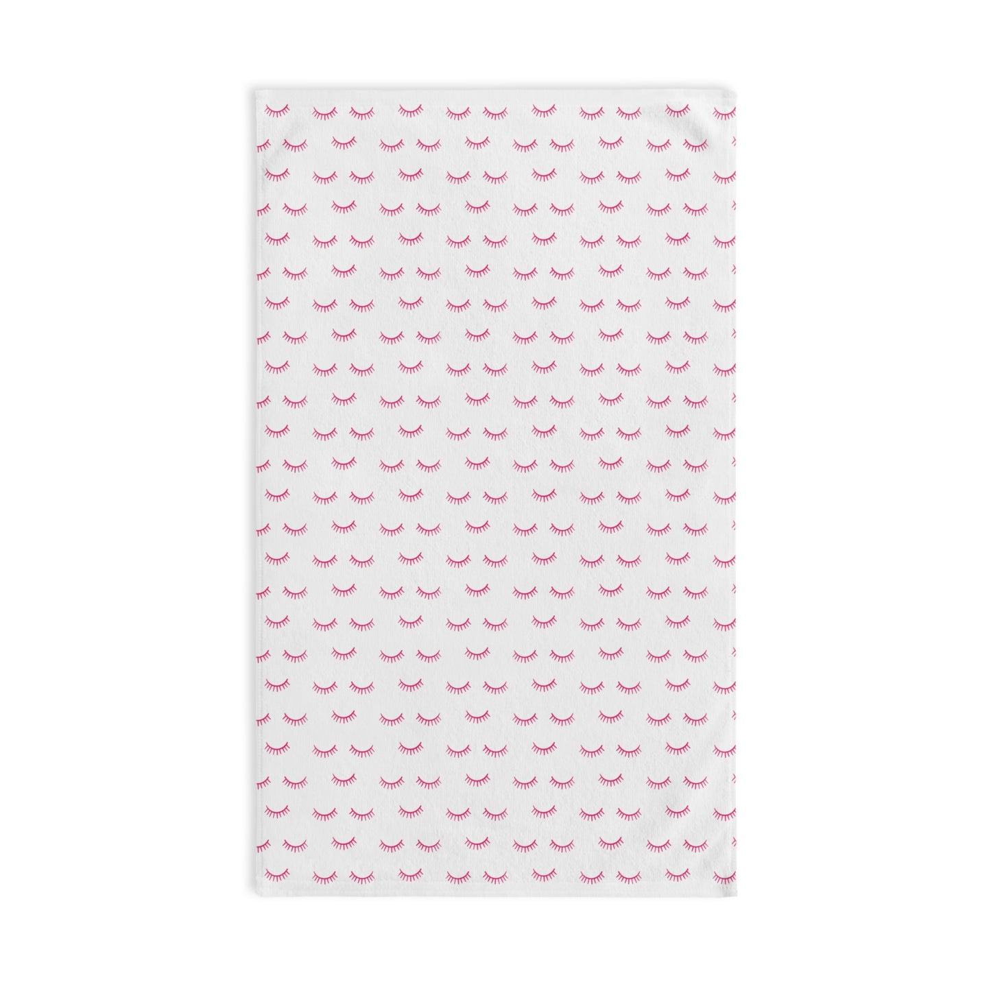 Pink Eyelash Patterns | Hand Towel