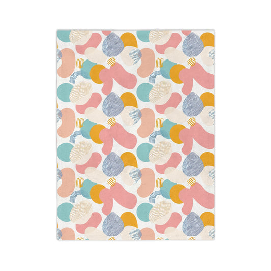 Abstract Pastels | Velveteen Microfiber Blanket