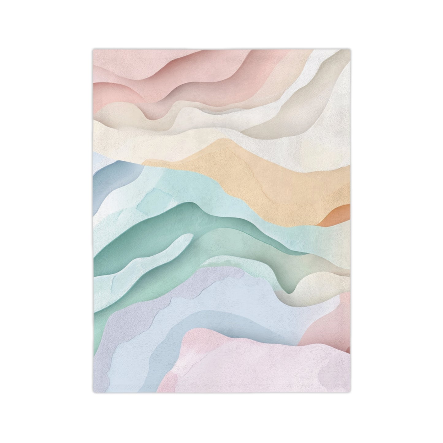 Pastel Cuts | Velveteen Microfiber Blanket