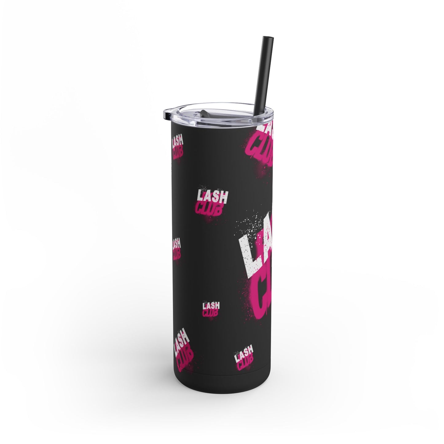 Lash Code | What happens in the salon stays in the salon | Tumbler with Straw | Stainless Steel Tumbler | Skinny Tumbler hot & cold drinks | Tumbler with all around print | Skinny Matte Tumbler, 20oz